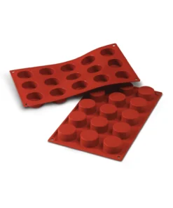 Moule silicone 15 petits fours ronds SF027 Silikomart Tille