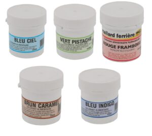 Colorant poudre alimentaire hydrosoluble 13526 13527 13529 13533 13538 MALLARD FERRIERE MYTILLE