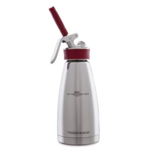 Siphon Kisag Whipper Thermo 0,5 L – Espumas chauds ou froids jusqu’à 4 hSiphon Kisag Whipper Thermo 0,5 L – Espumas chauds ou froids jusqu’à 4 h Tille
