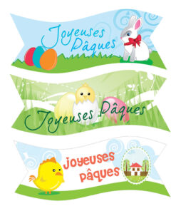 46150 banderole décors azyme joyeuses pâques 24 pc mytille tille mallard ferrier