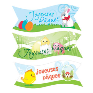 46150 banderole décors azyme joyeuses pâques 24 pc mytille tille mallard ferrier