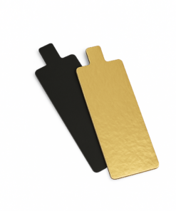 Languette rectangle or/noir de 13 cm 7r1355 Tille