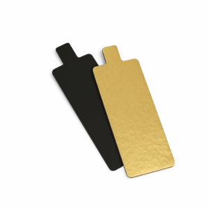 Languette rectangle or/noir de 13 cm 7r1355 Tille