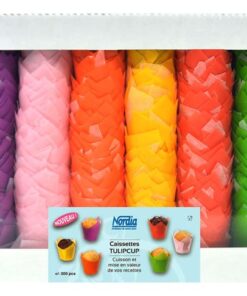 Caissette papier  Tulipcup multi couleurs