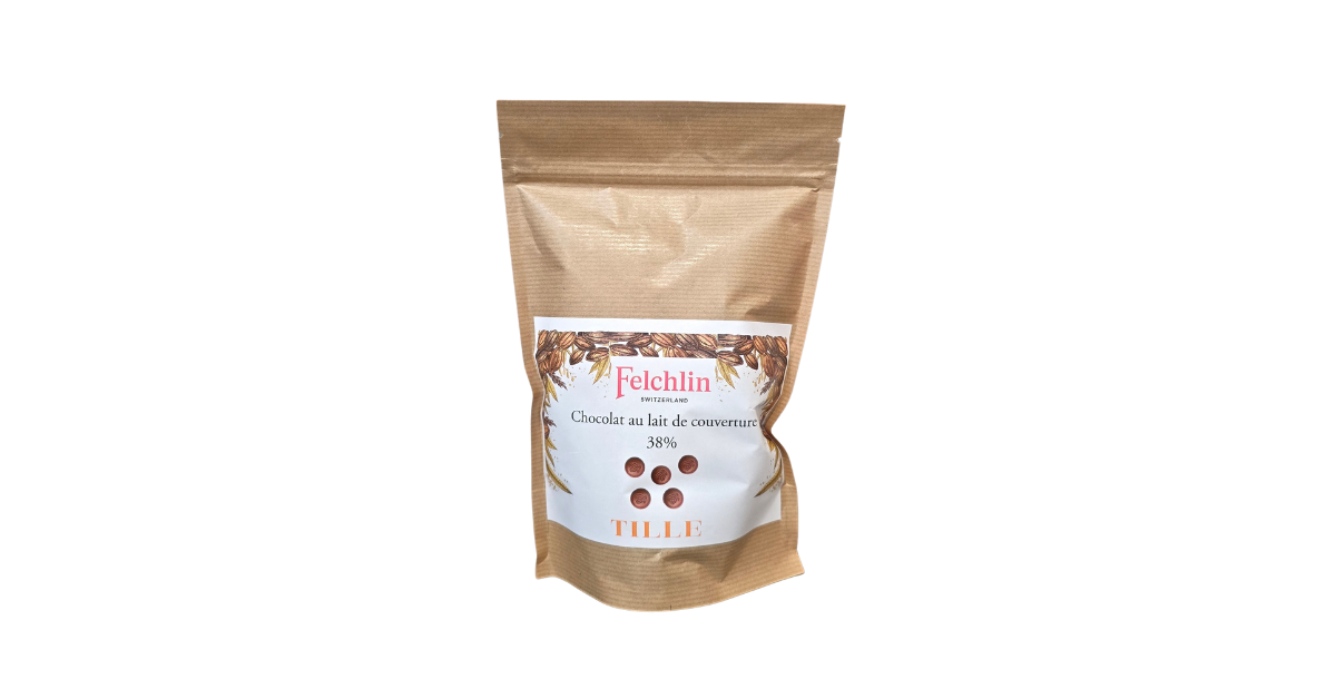 Chocolat de couverture au lait Grenada 38% -500Gr Felchlin