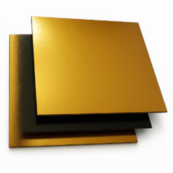 Support à gâteaux carré or/noir Tille