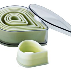 Boite de 8 découpoirs larmes unis