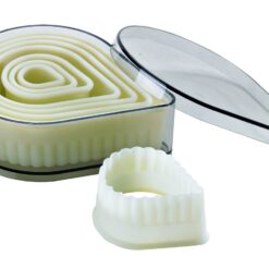 Boite de 8 découpoirs larmes cannelés