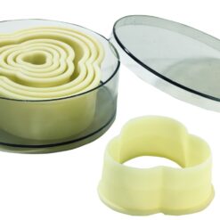 Boite de 8 découpoirs trèfles unis