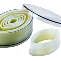 Boite de 7 découpoirs ovales unis