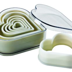 Boite de 7 découpoirs coeurs unis