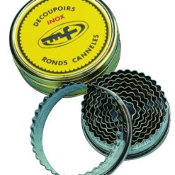 Boite de 9 découpoirs ronds cannelés
