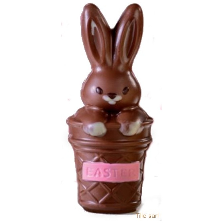 Moule chocolat Lapin panier