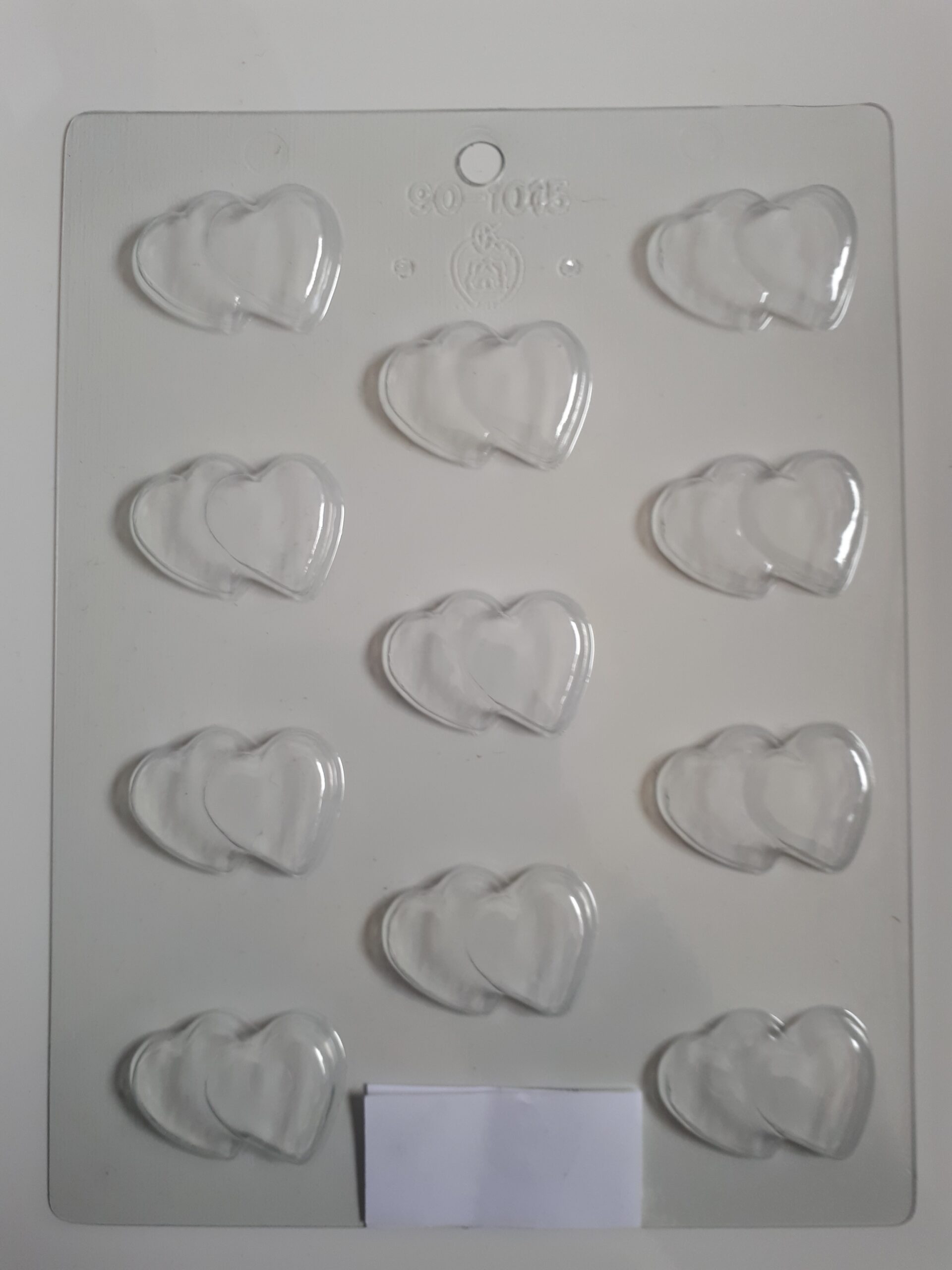 Moule chocolat 11 double coeur