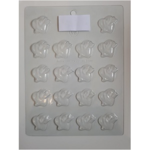 Moule chocolat coeur cupidon 18 pcs