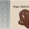 Moule chocolat coeur cupidon 18 pcs