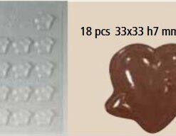 Moule chocolat coeur cupidon 18 pcs