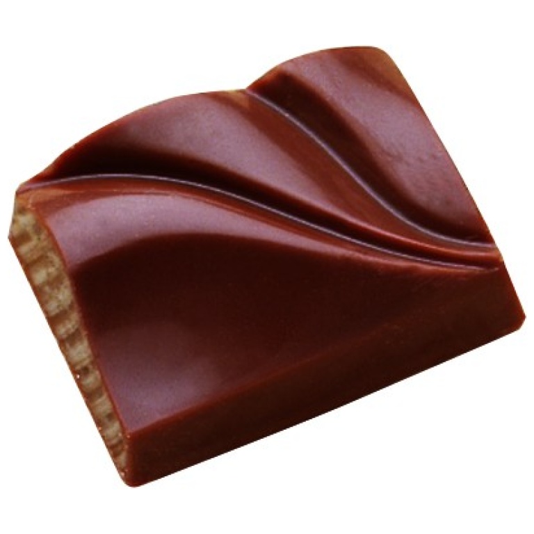 Plaque à bonbons "carré vague"