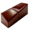 Plaque chocolat bonbons rectangle design