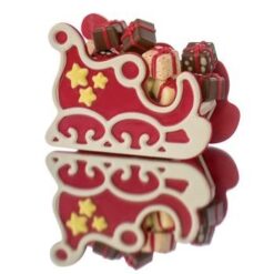 Moule chocolat souple traîneau du Père Noël