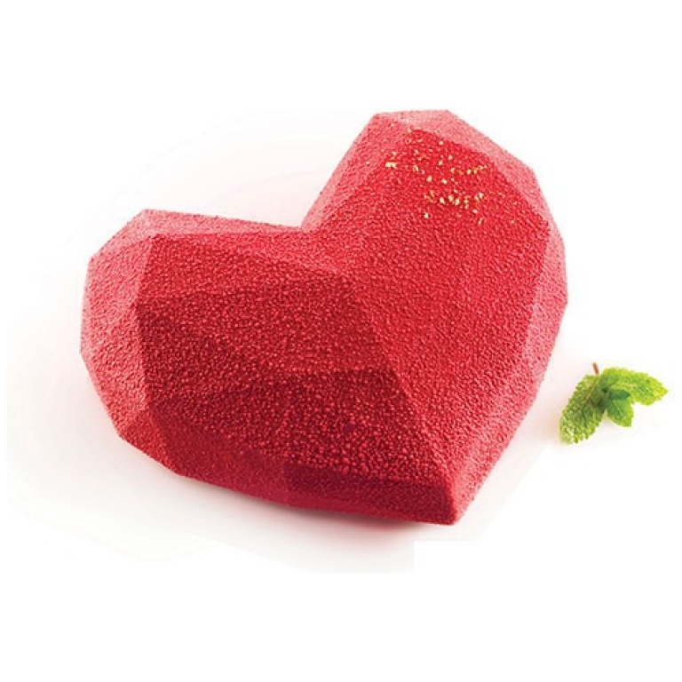 Moule coeur origami de Silikomart