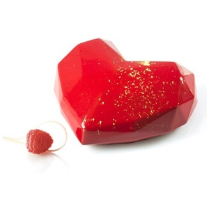 Moule coeur origami de Silikomart
