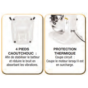 Batteur professionnel 8 litres