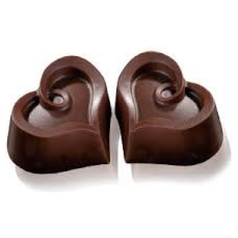 Moule Stampo in policarbonato per praline en forme de coeur ornemental