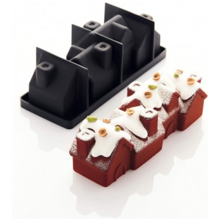 Moule silicone Chalet Pavoni 250mmx83x90h