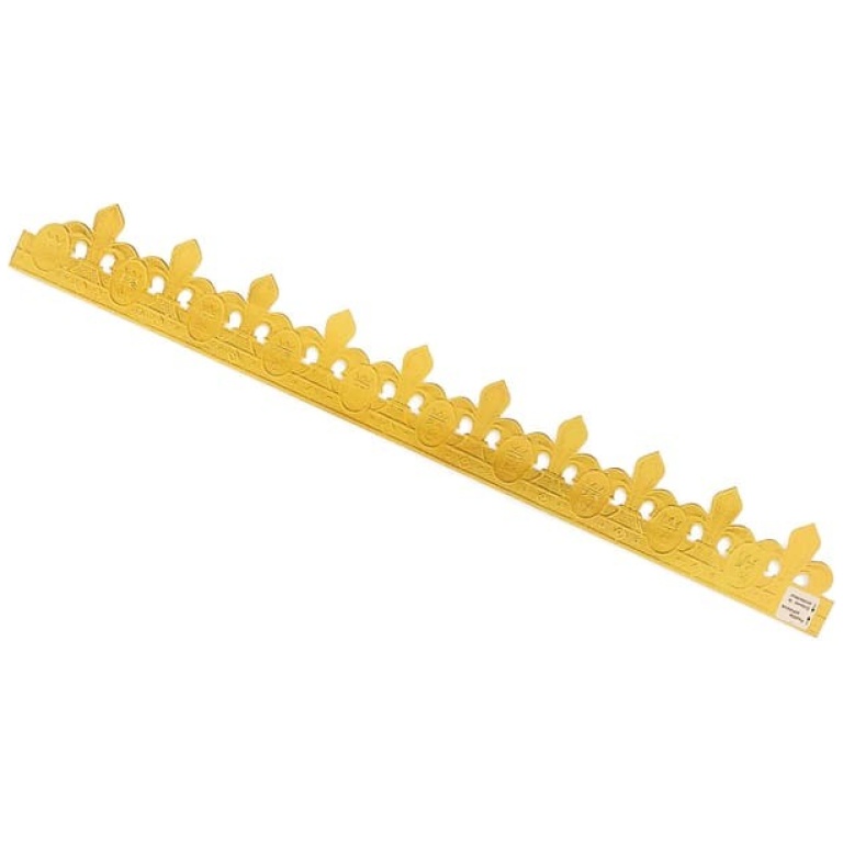 Couronne de roi or, avec attache adhésive 100pcs.