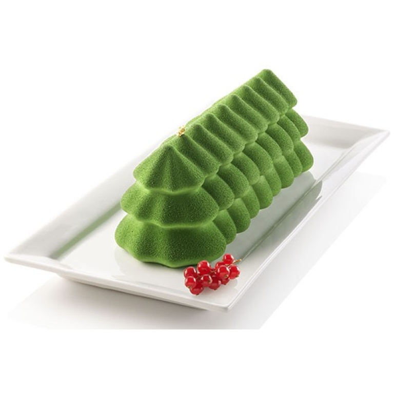Moule bûche Sapin 3D Silikomart – Moule silicone 1000 ml