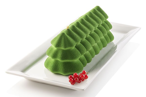 Moule bûche Sapin 3D Silikomart – Moule silicone 1000 ml