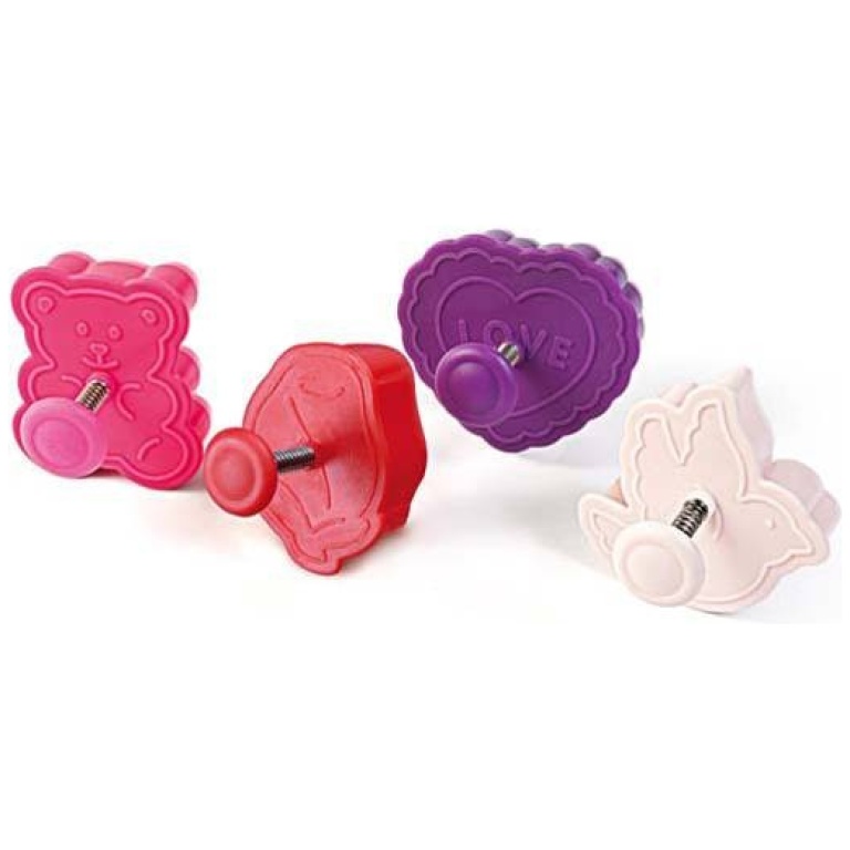 Boîte de 4 découpoirs Love