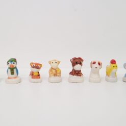 Fèves Peluche en porcelaine -lot de 2, 1 couronne des rois offerte