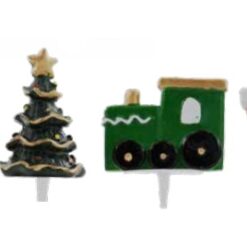 Assortiment de décorations de Noël pour bûche 48pcs
