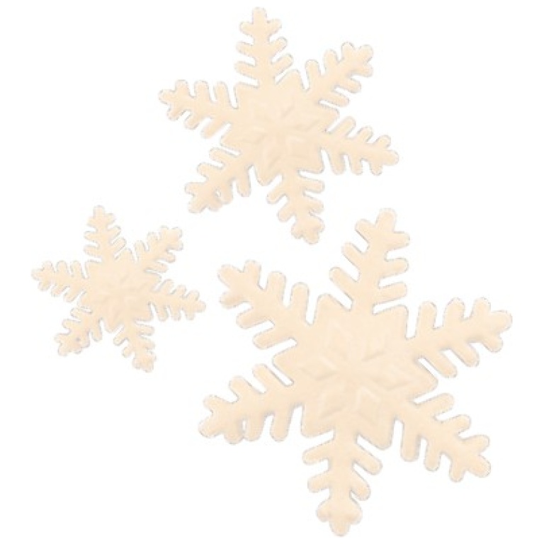 Flocons massepain assortiment 3 tailles