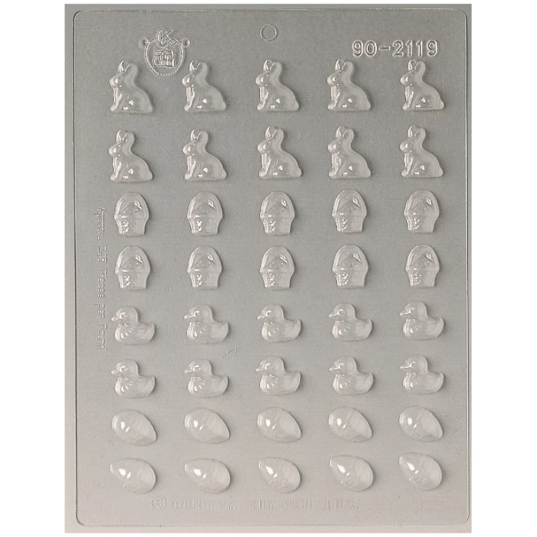 Plaque  40 mini sujets pâques