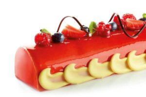 Moule silicone bûche ronde – 4 empreintes Flex Pro 60×40 cm
