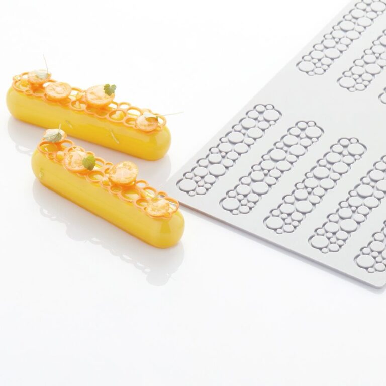 Moule silicone cercles pour le décor d'éclairs