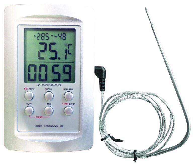 Thermomètre four -50/+300°C + timer