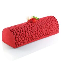 Petit tapis décor et bûche Coeur