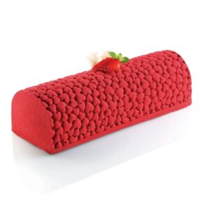 Petit tapis décor et bûche Coeur