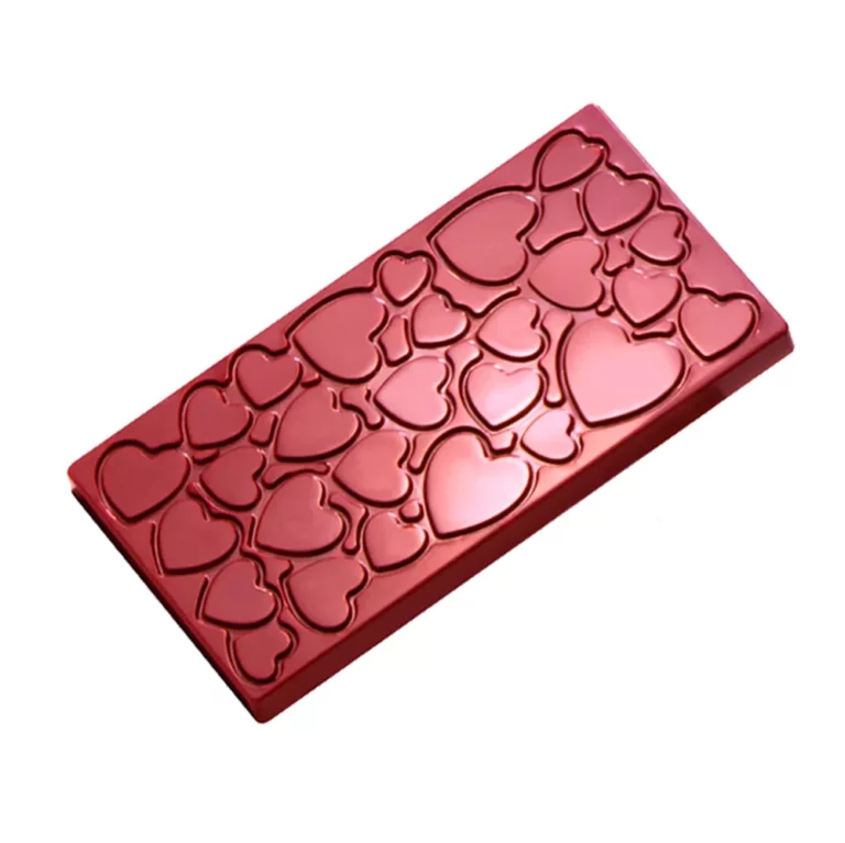 Moule tablette de chocolat avec motif coeur