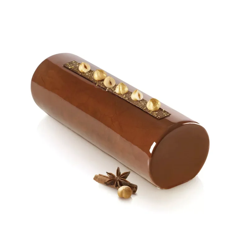 Moule à bûche Elegance 1080 Silikomart – volume 1 080 ml, silicone pro platinium support plastique, utilisable de –60 °C à +230 °C, idéal glacage miroir & semifreddos.