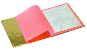 Carnet de feuilles d'argent