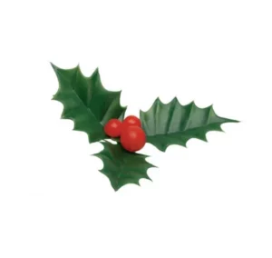 Feuilles de houx triple