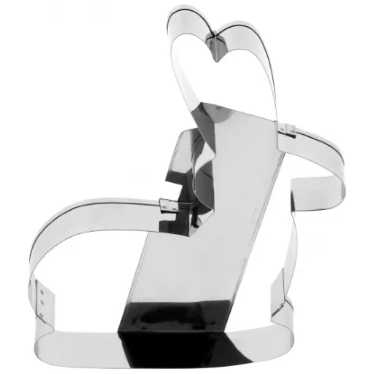 Emporte-pièce lapin de pâques assis inox