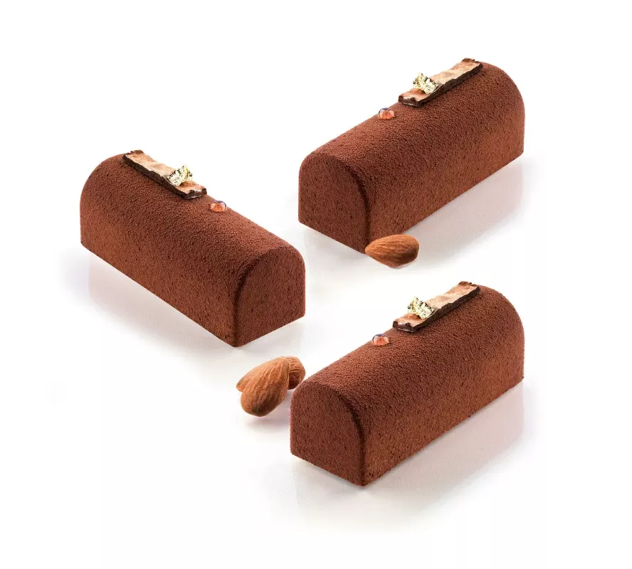 Moule 9 bûchettes silicone platinium – 83 ml