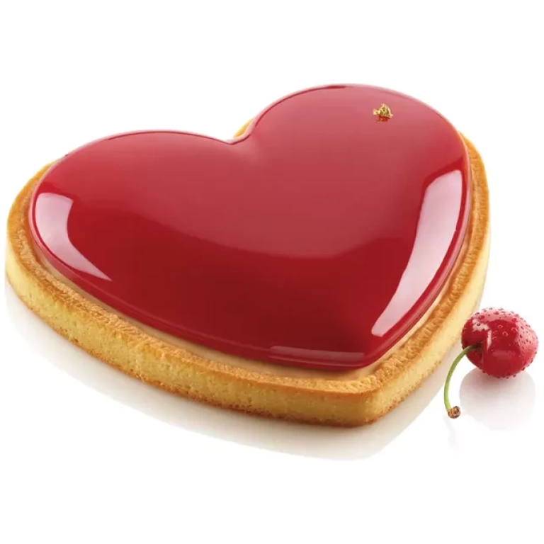 Cercle à tarte forme cœur