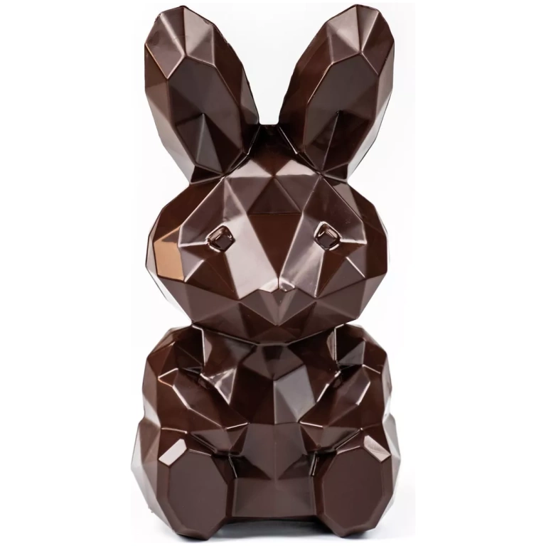 Moule chocolat lapin diamant - Roger-130 gr